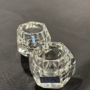 Toscony crystal votive holders
